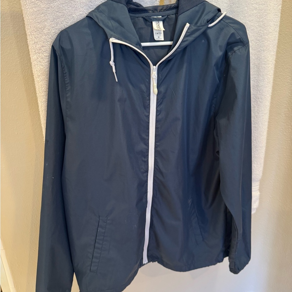Men's Navy Windbreaker Jacket